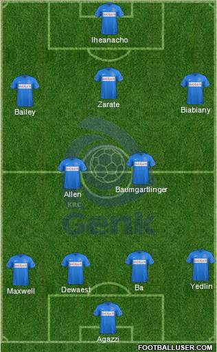 K Racing Club Genk Formation 2016