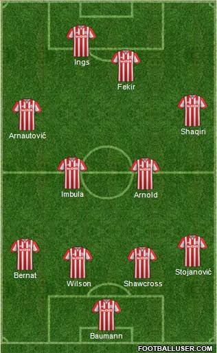 Stoke City Formation 2016