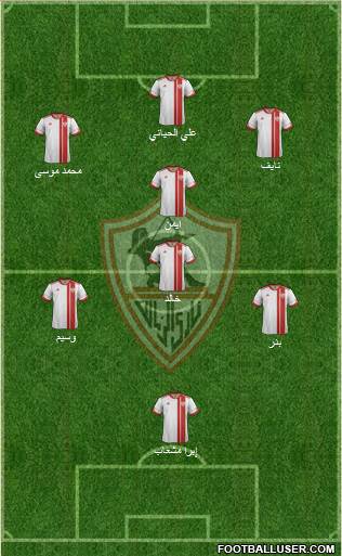 Zamalek Sporting Club Formation 2016