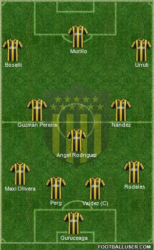 Club Atlético Peñarol Formation 2016