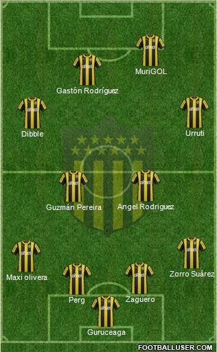 Club Atlético Peñarol Formation 2016