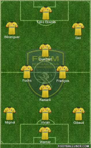 FC Sochaux-Montbéliard Formation 2016