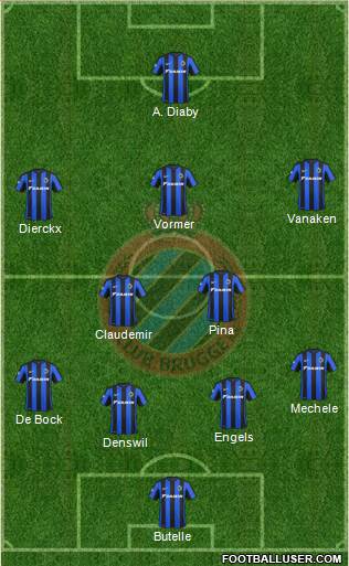 Club Brugge KV Formation 2016