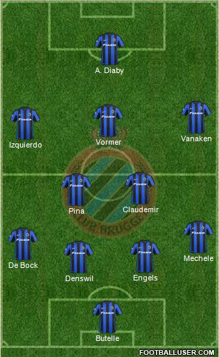 Club Brugge KV Formation 2016