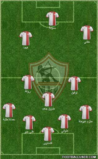 Zamalek Sporting Club Formation 2016