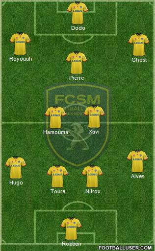 FC Sochaux-Montbéliard Formation 2016