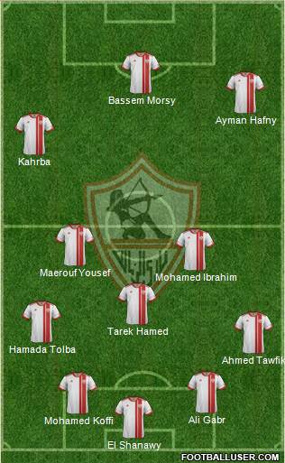 Zamalek Sporting Club Formation 2016