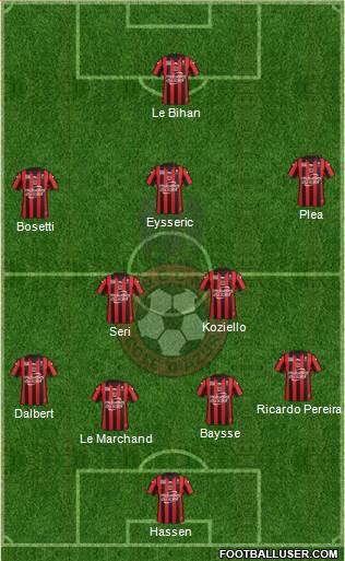 OGC Nice Côte d'Azur Formation 2016