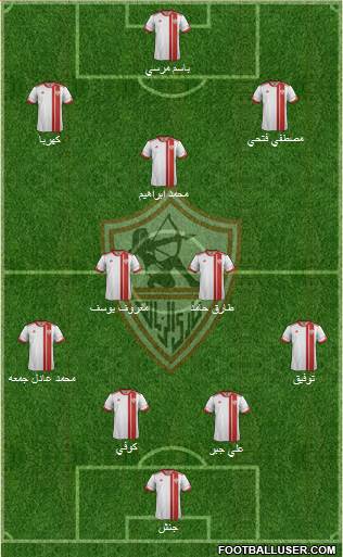 Zamalek Sporting Club Formation 2016