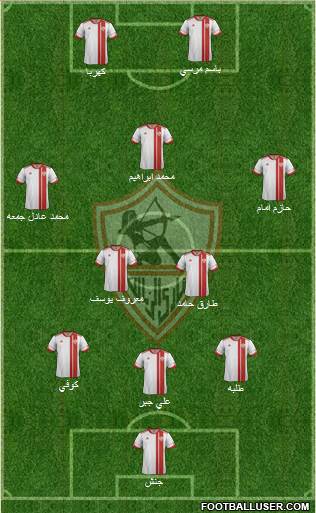 Zamalek Sporting Club Formation 2016