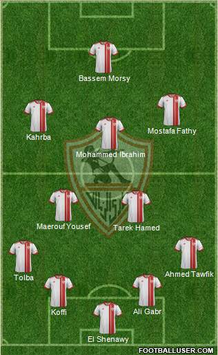 Zamalek Sporting Club Formation 2016