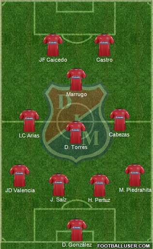 CD Independiente Medellín Formation 2016