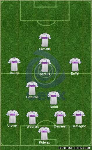 K Racing Club Genk Formation 2016