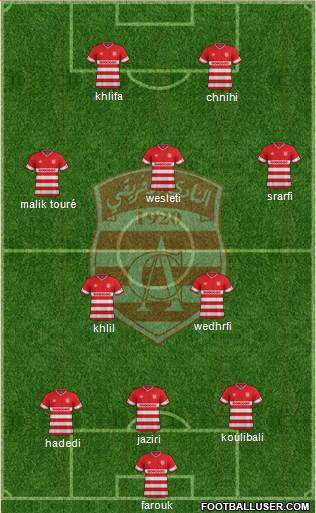 Club Africain Tunis Formation 2016