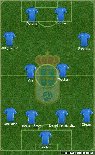 Real Oviedo S.A.D. Formation 2016