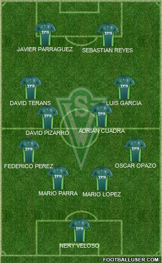 CD Santiago Wanderers S.A.D.P. Formation 2016