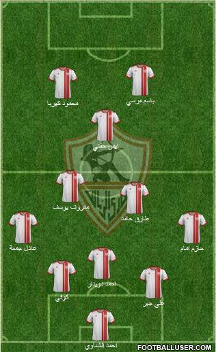 Zamalek Sporting Club Formation 2016