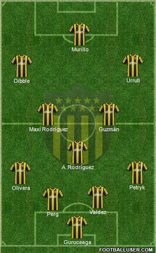 Club Atlético Peñarol Formation 2016