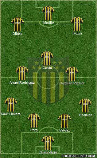 Club Atlético Peñarol Formation 2016