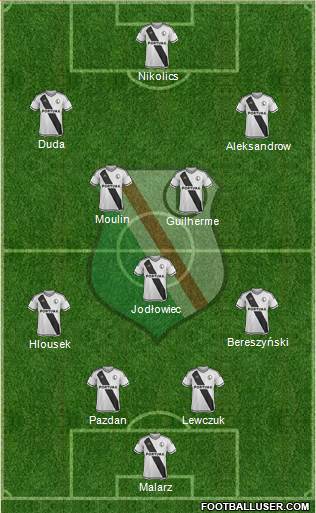 Legia Warszawa Formation 2016