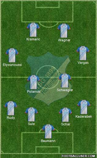 TSG 1899 Hoffenheim Formation 2016