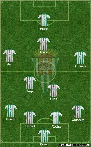 Córdoba C.F., S.A.D. Formation 2016