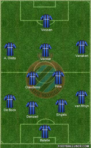 Club Brugge KV Formation 2016