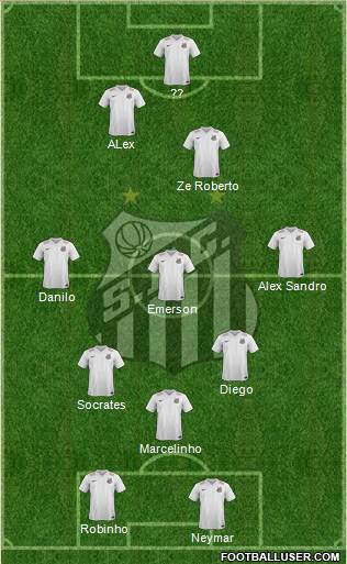 Santos FC Formation 2016