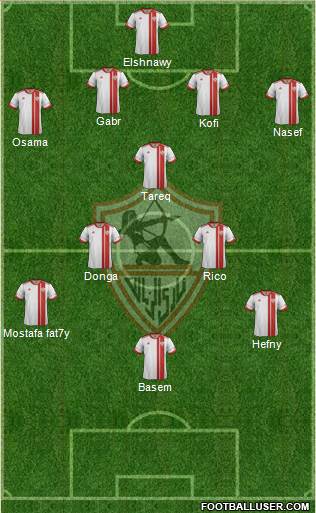 Zamalek Sporting Club Formation 2016