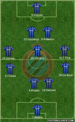 Club Brugge KV Formation 2016