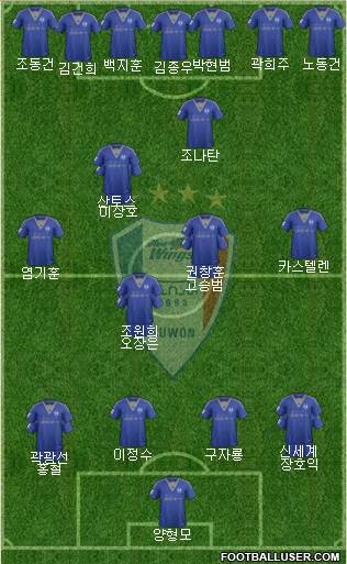 Suwon Samsung Blue Wings Formation 2016