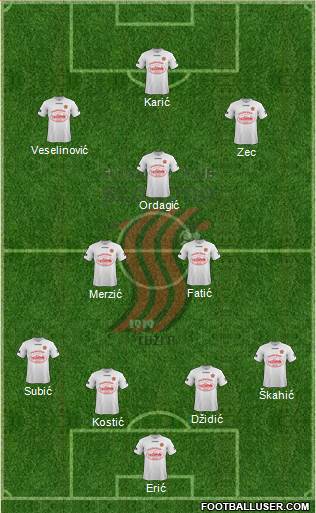 FK Sloboda Tuzla Formation 2016