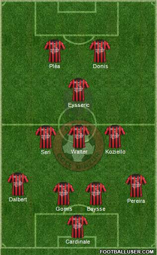 OGC Nice Côte d'Azur Formation 2016