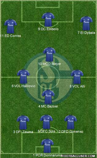 FC Schalke 04 Formation 2016