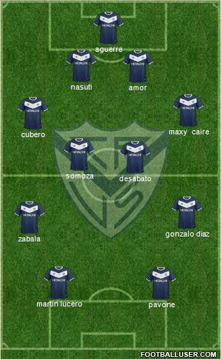 Vélez Sarsfield Formation 2016