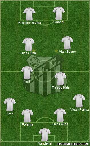 Santos FC Formation 2016