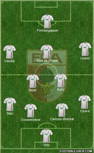 FC Augsburg Formation 2016