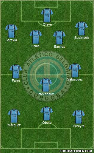 Belgrano de Córdoba Formation 2016