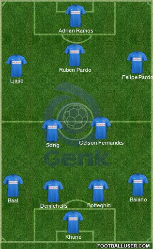 K Racing Club Genk Formation 2016