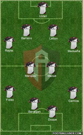 Club Deportivo Atlas Formation 2016