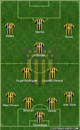 Club Atlético Peñarol Formation 2016