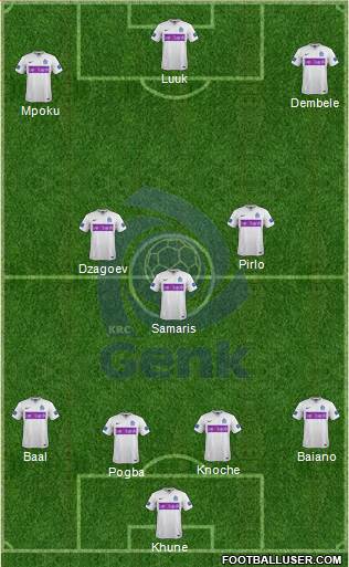 K Racing Club Genk Formation 2016