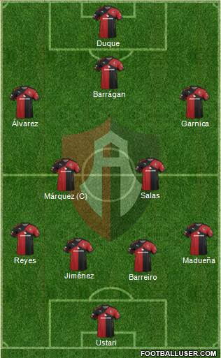 Club Deportivo Atlas Formation 2016