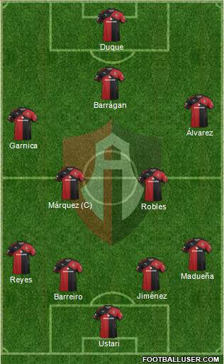 Club Deportivo Atlas Formation 2016