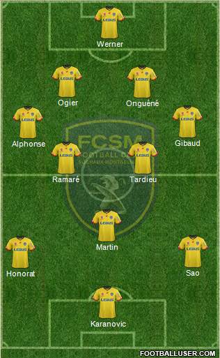 FC Sochaux-Montbéliard Formation 2016