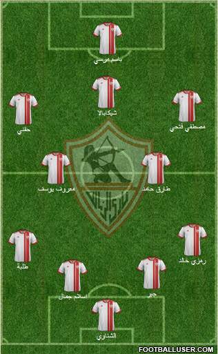 Zamalek Sporting Club Formation 2016