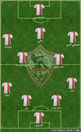 Zamalek Sporting Club Formation 2016