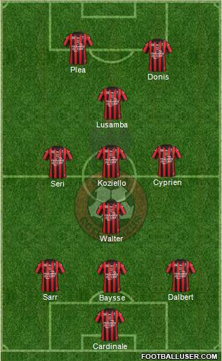 OGC Nice Côte d'Azur Formation 2016