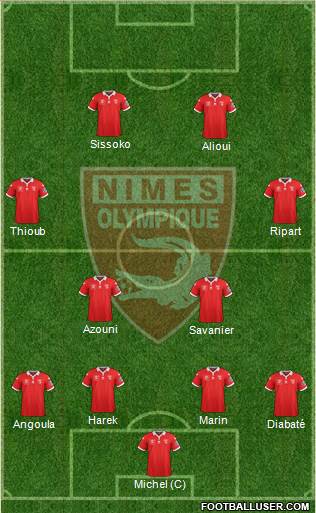 Nîmes Olympique Formation 2016