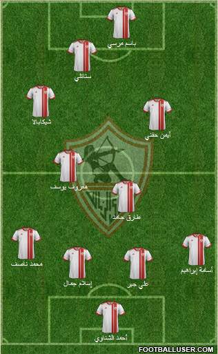 Zamalek Sporting Club Formation 2016